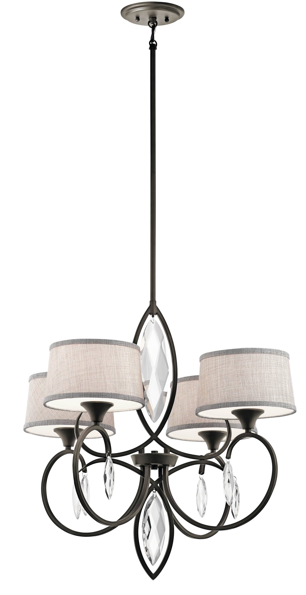 4 Light Chandelier Olde Bronze Y53552