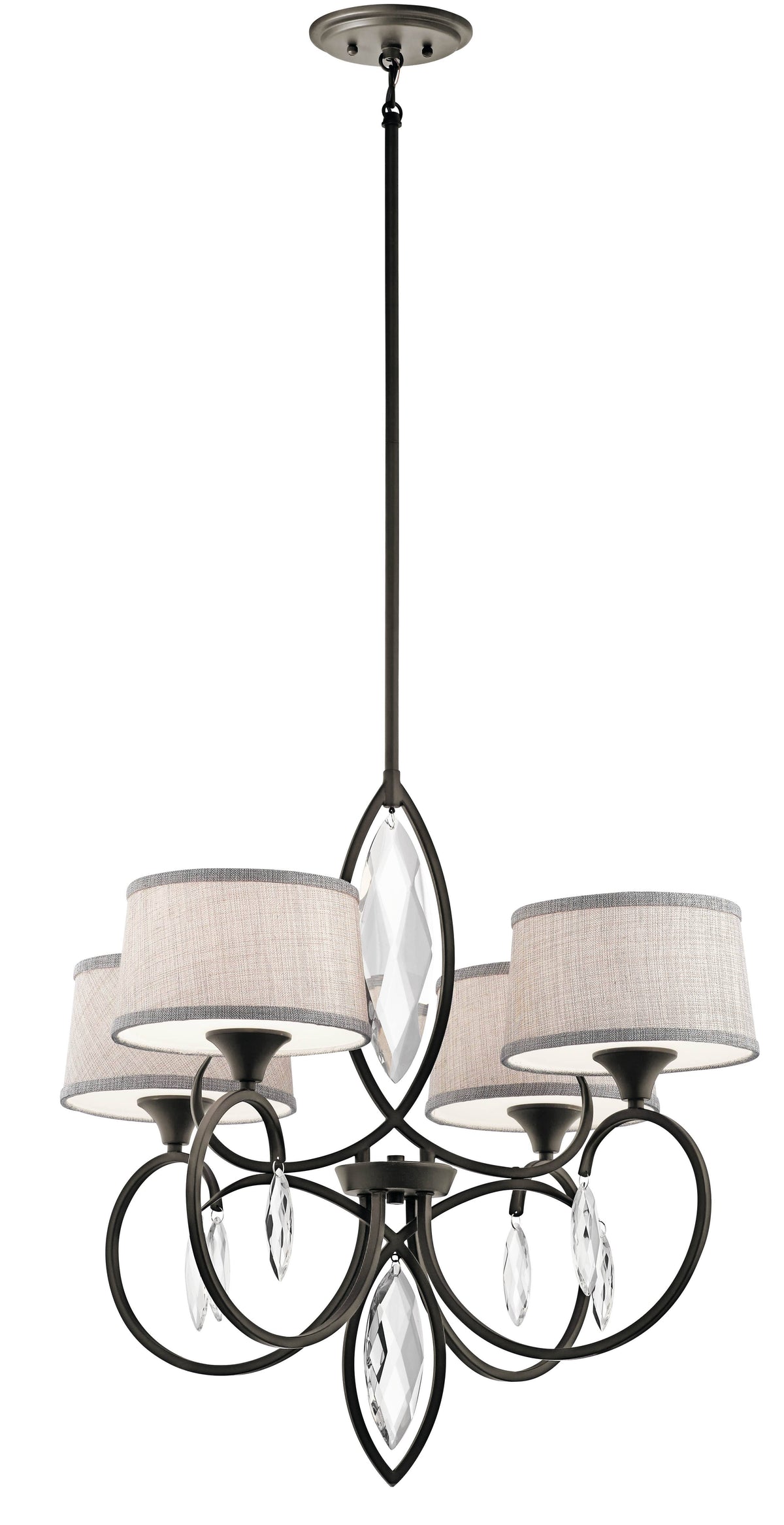 4 Light Chandelier Olde Bronze Y53552