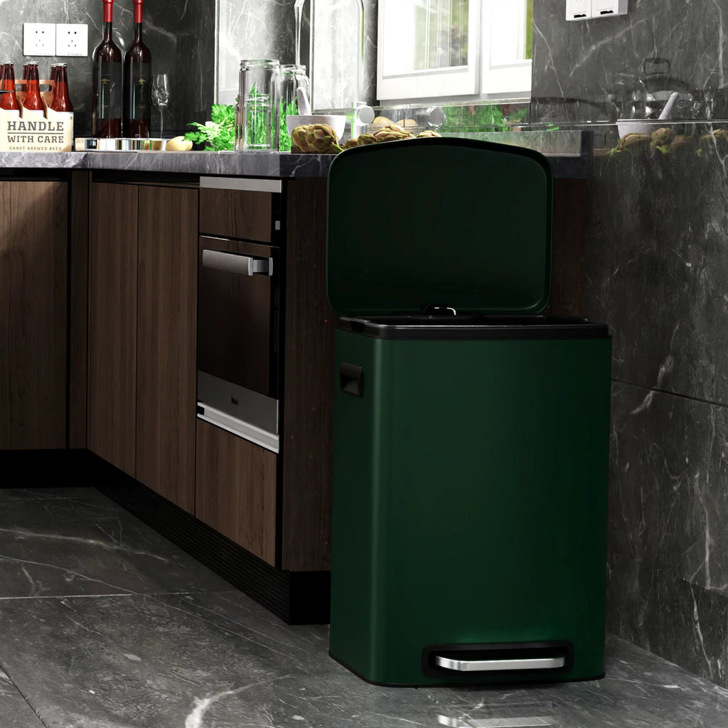 13 Gallon 50L Stainless Steel Trash Can with Lid O4964