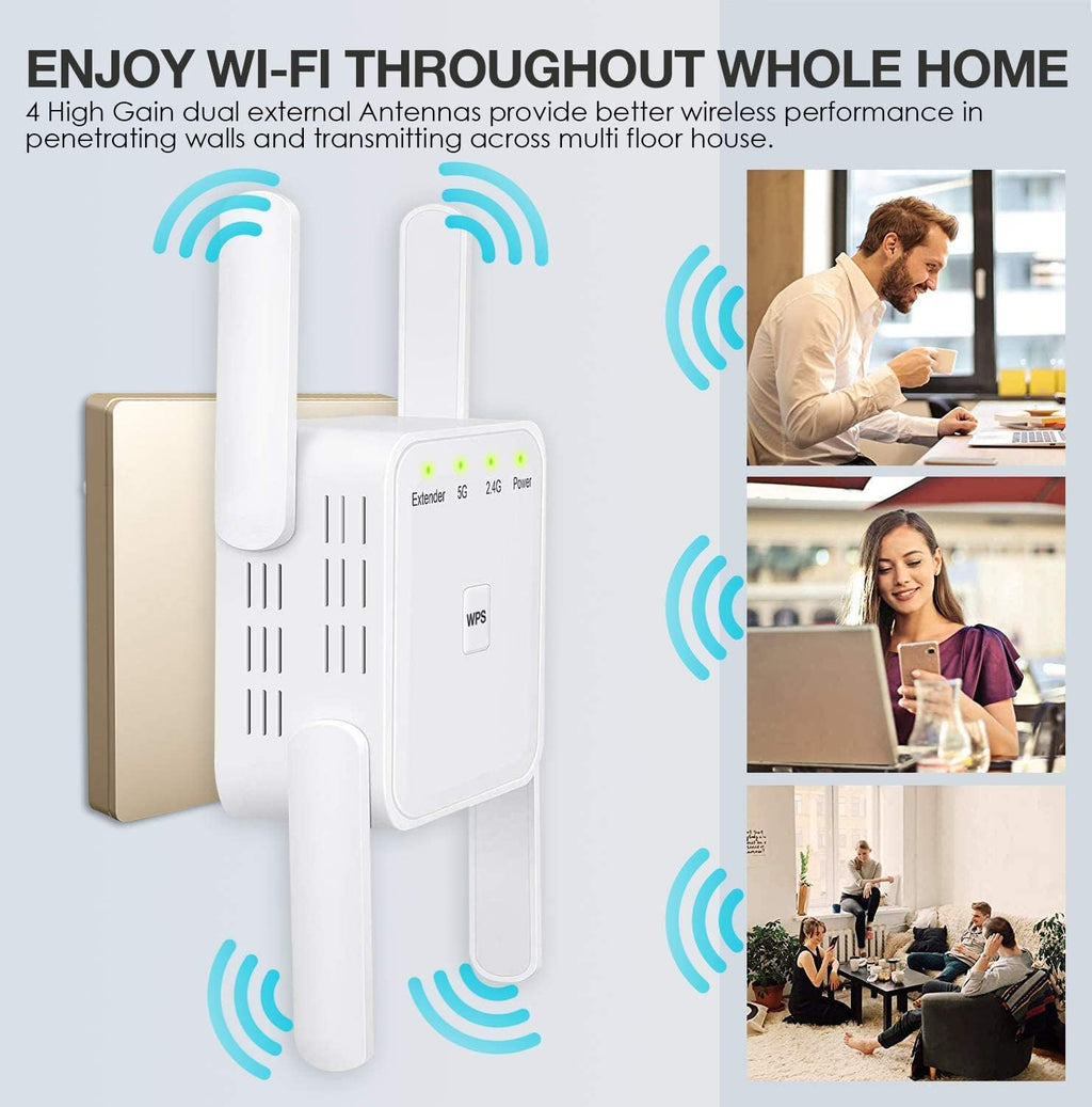 WiFi Extender 1200Mbps Pack of 2 with Ethernet Port P33349