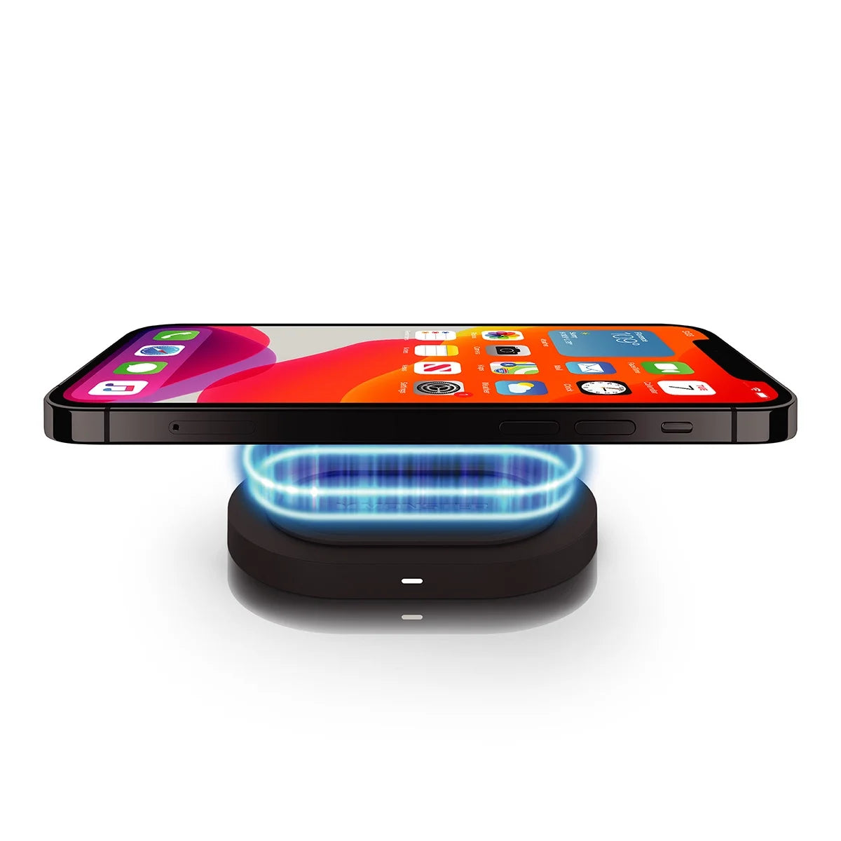 Waterproof Portable Bluetooth Speaker with Wireless Charging Base Black H9395