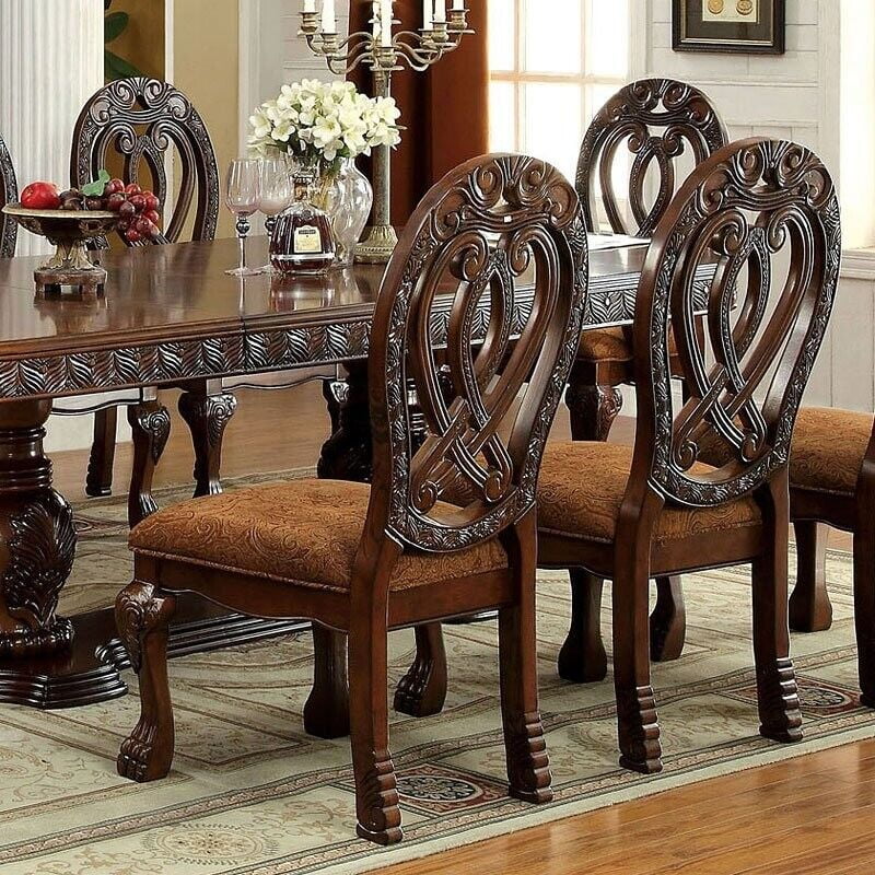 Cherry Solid Wood 7 Pc Dining Set E95506