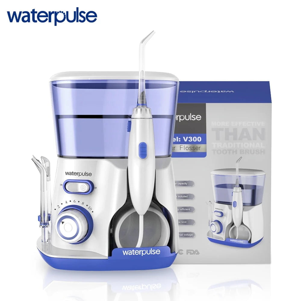 800ml Electric Dental Water Flosser Oral Irrigator with 5 Tips T96725