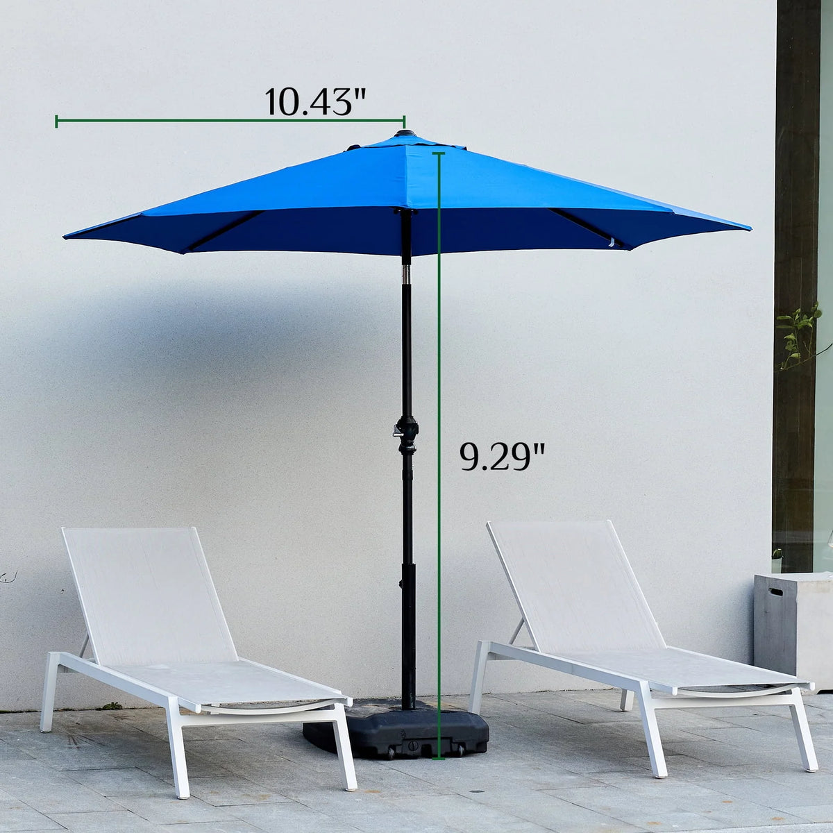 9-FT Outdoor Patio Umbrella with Push Button Tilt and Crank G5896