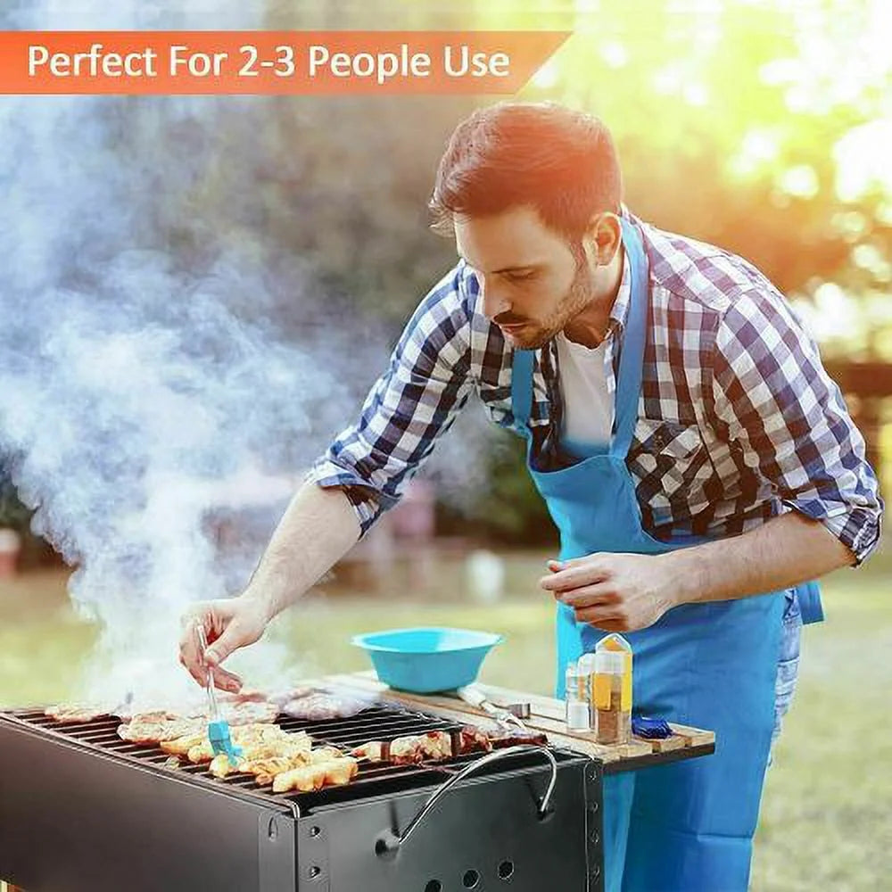 14'' Portable Charcoal Grill with Wheels F7736