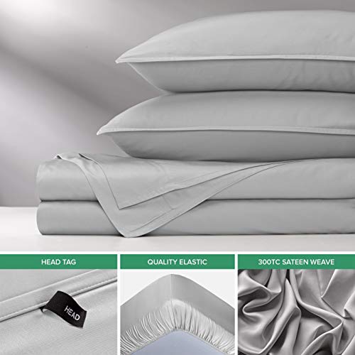 King White Bamboo Viscose Bed Sheet Set A5868