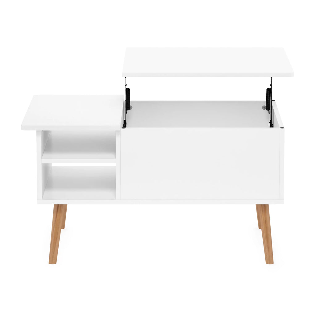Lift Top Coffee Table with Wooden Leg M6487