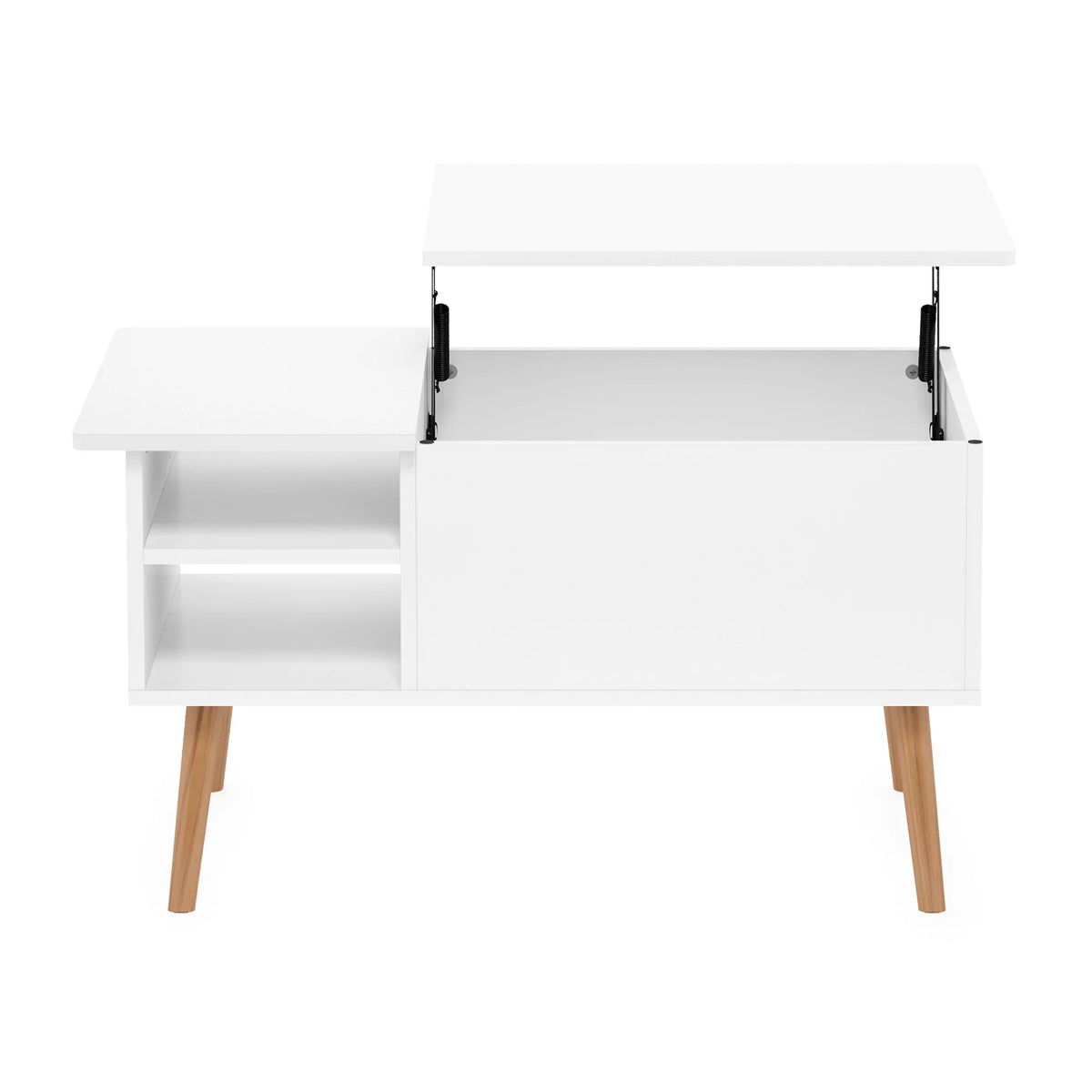 Lift Top Coffee Table with Wooden Leg M6487
