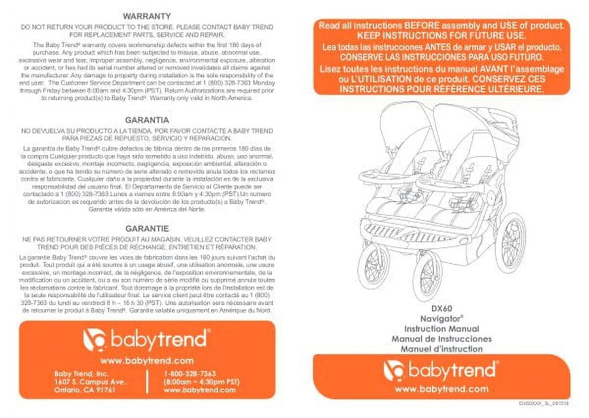 Double Jogger Stroller Y288783