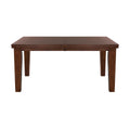Dark Oak Rectangular Wooden Dining Table with Extension Leaf J437588