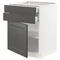 White Base Cabinet with Door and 2 Drawers R69785