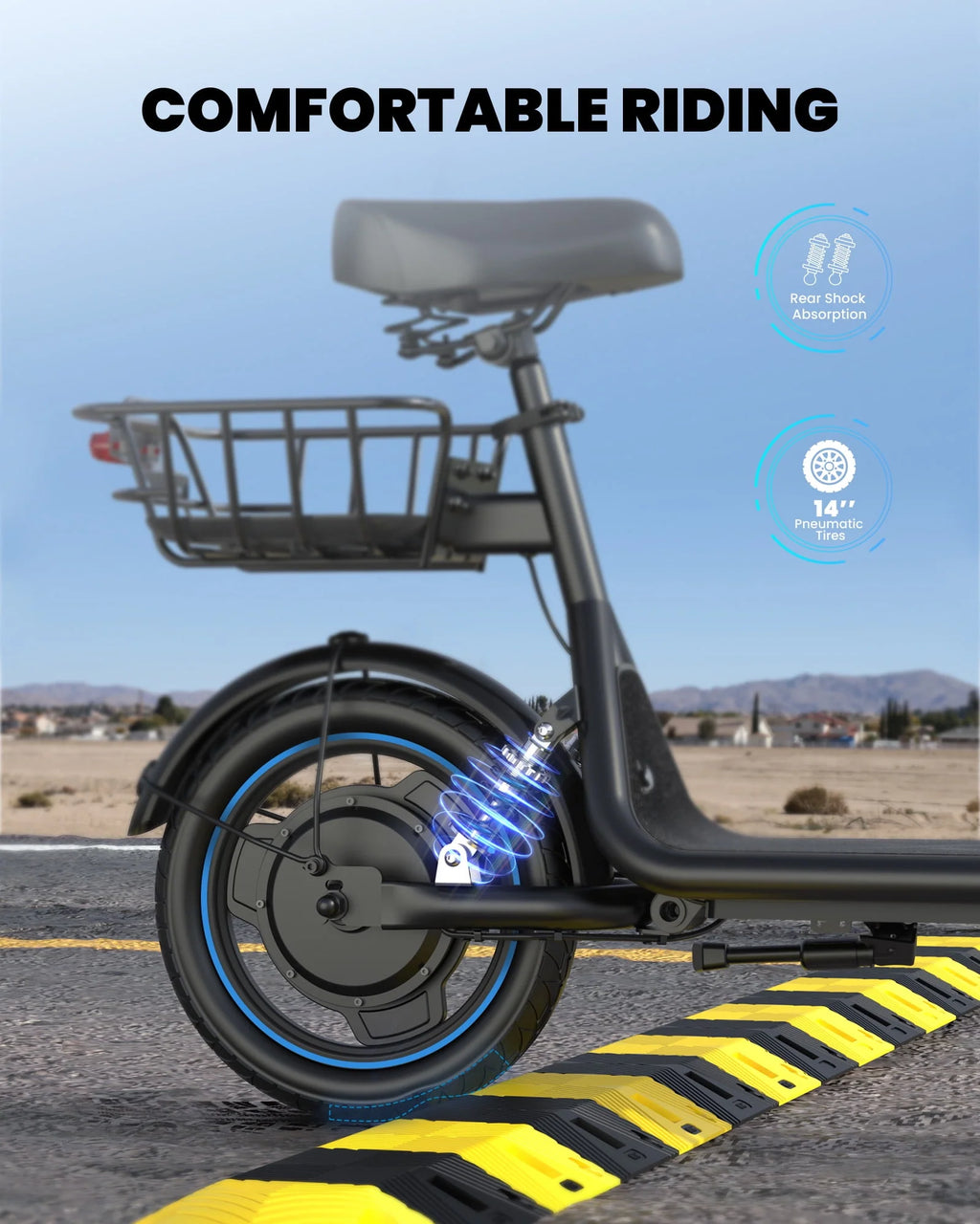 650W Electric Scooter with Seat L1265