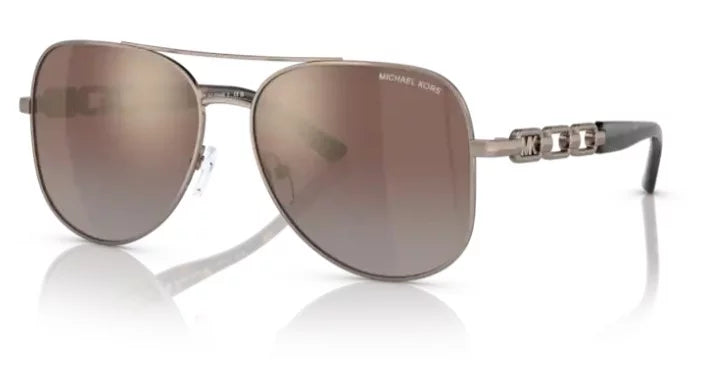 Caramel Silver Flash Pilot Sunglasses A5606