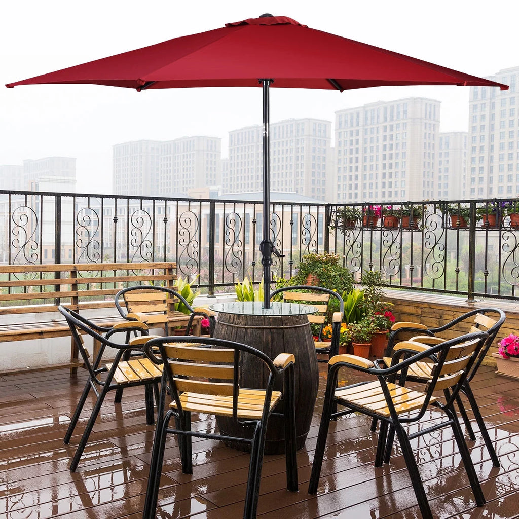10FT Beige Patio Umbrella D6934