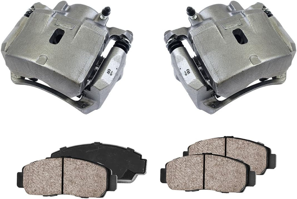 Premium Loaded OE Caliper Assembly Set with Ceramic Brake Pads V4698