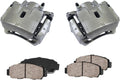 Premium Loaded OE Caliper Assembly Set with Ceramic Brake Pads V4698