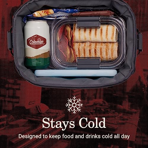 Coleman Pro Heavy-Duty Insulated Soft Portable Cooler Lunchbox, 24 Can Capacity R6254