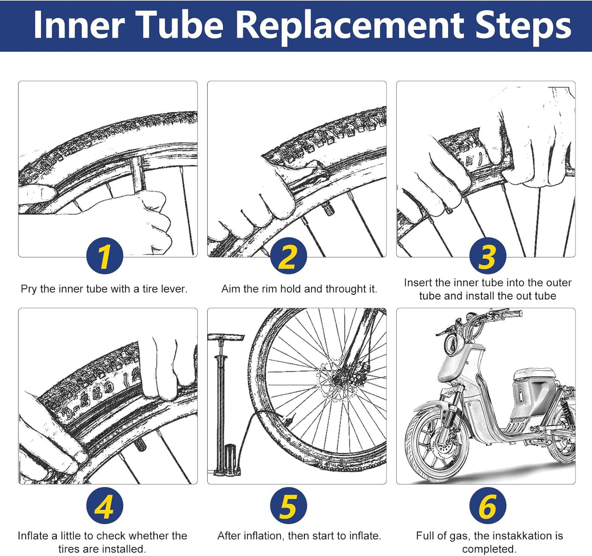 14 Inch Inner Tube with Schrader Valve Stem D24598