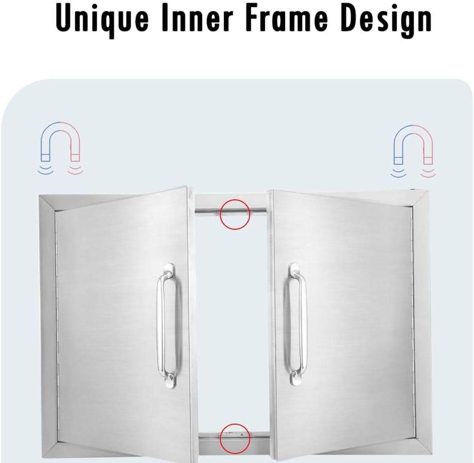 Stainless Steel Double Access Door 24 W X 24 H P623222
