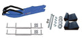 Blue Snowmobile Skis with 7.5" Shaper Bars Complete Kit T694