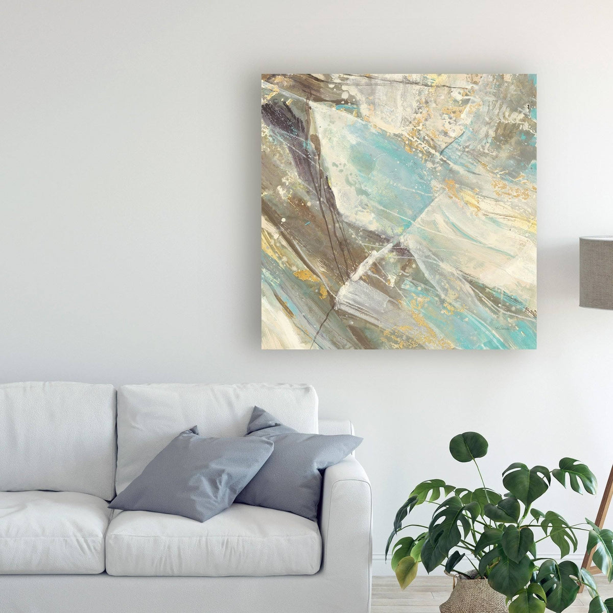 Blue Water I Canvas Art T713