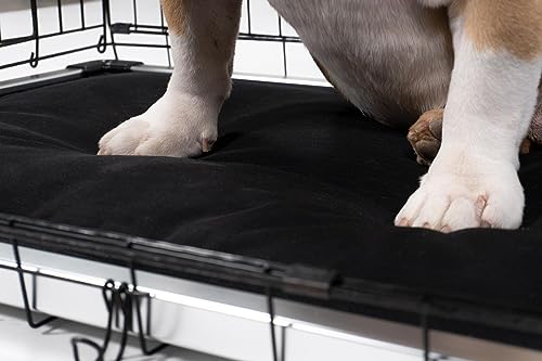 Chew Proof Padded Dog Crate Pad Mat, Small Size, Water Resistant, Sandstone I474