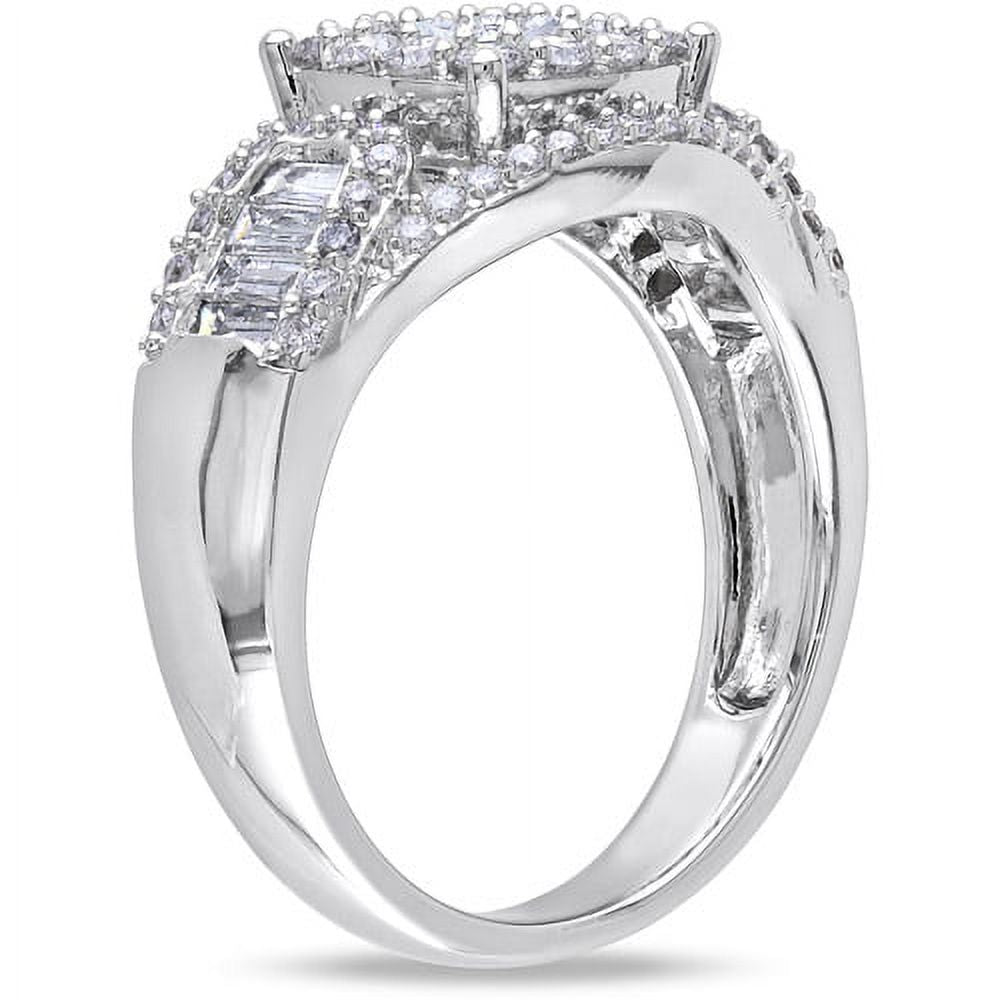 14kt White Gold Diamond Engagement Ring Y276