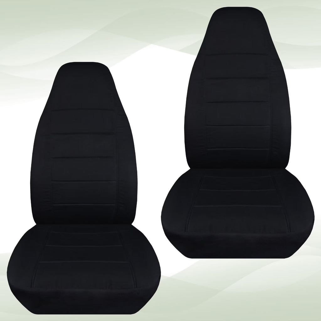 Black Velour Truck Bucket Seat Covers I896069