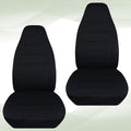 Black Velour Truck Bucket Seat Covers I896069