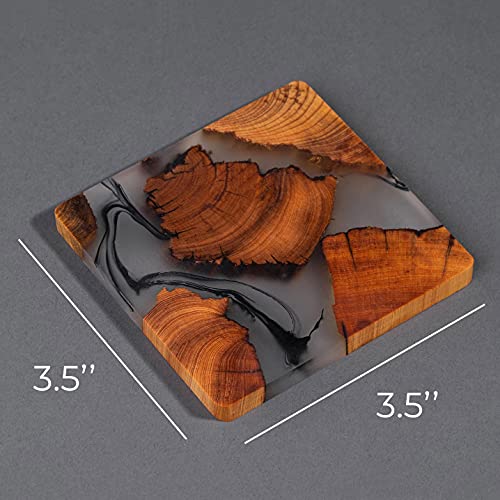 Wooden Coasters Set, Cedar Wood Coaster (4) D653