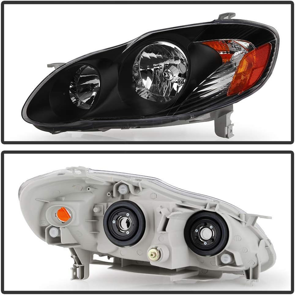 Black Replacement Headlights Driver + Passenger Side L79593