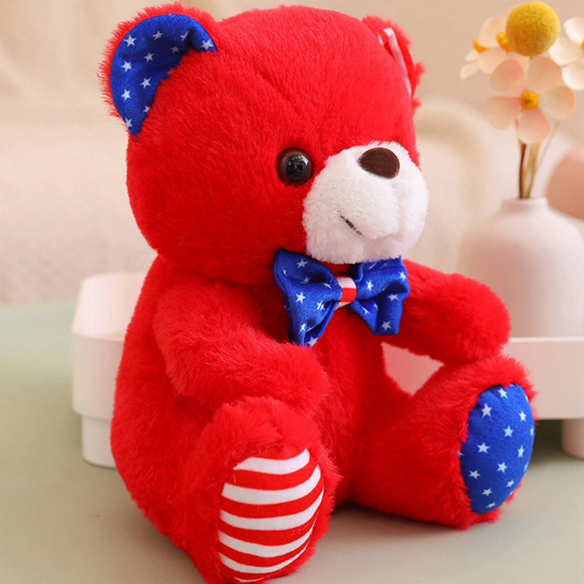 Patriotic Teddy Bear Plush Doll Stuffed Animal S4544