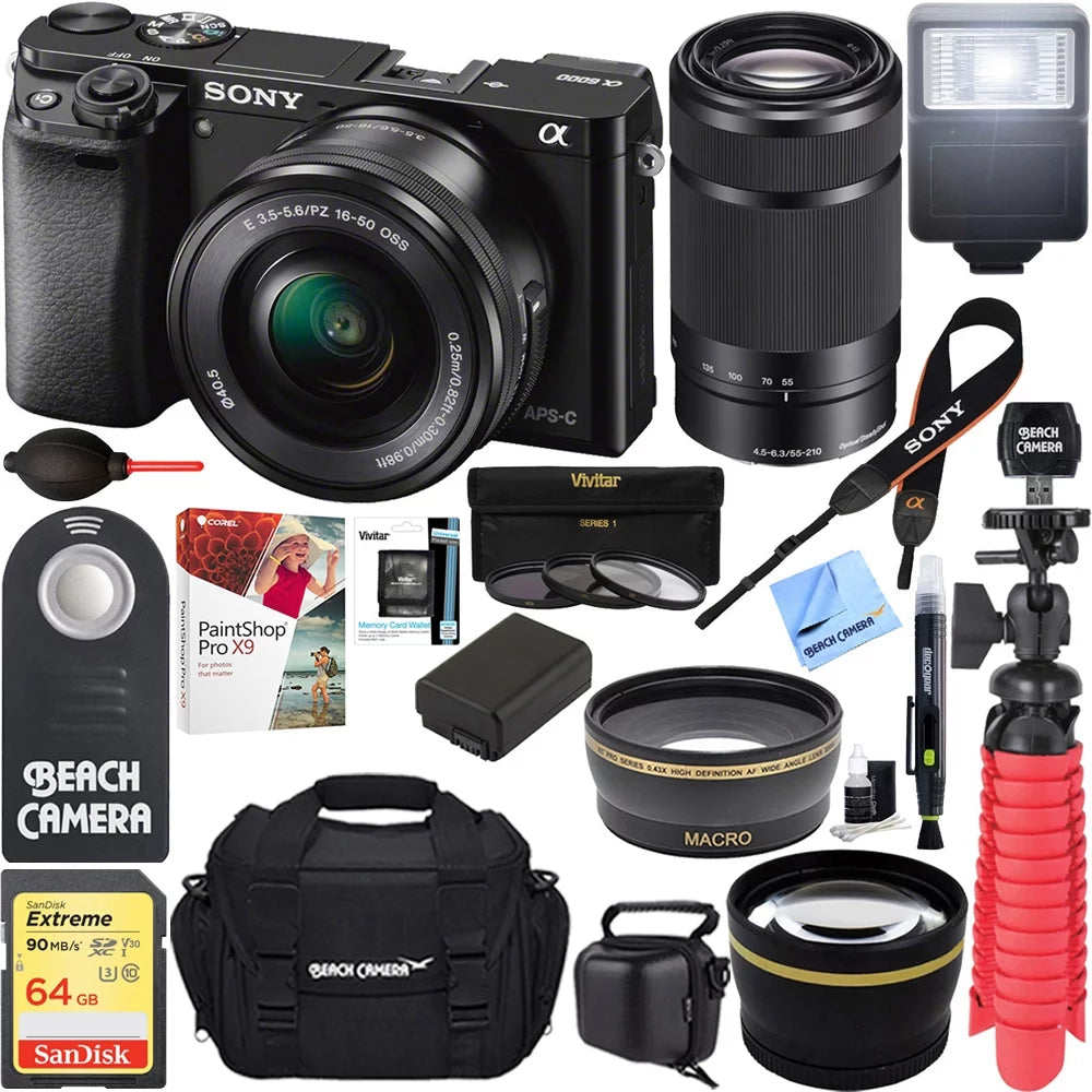 24.3MP Mirrorless Camera with 16-50mm & 55-210mm Lens R241798