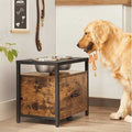 Elevated Dog Bowls with Storage Drawer 2 Bowls F49724