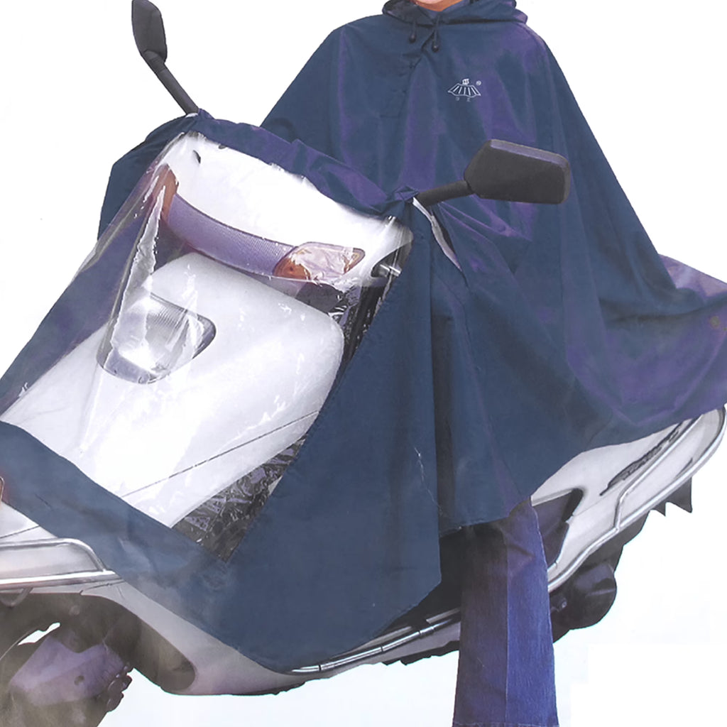 Black Waterproof Motorcycle Scooter Rain Cover E941