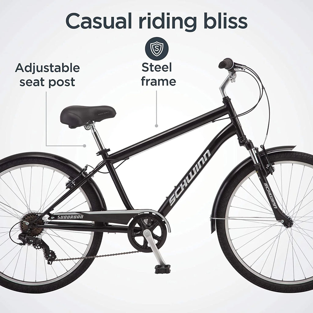 Black 26 in Comfort Bike H286057