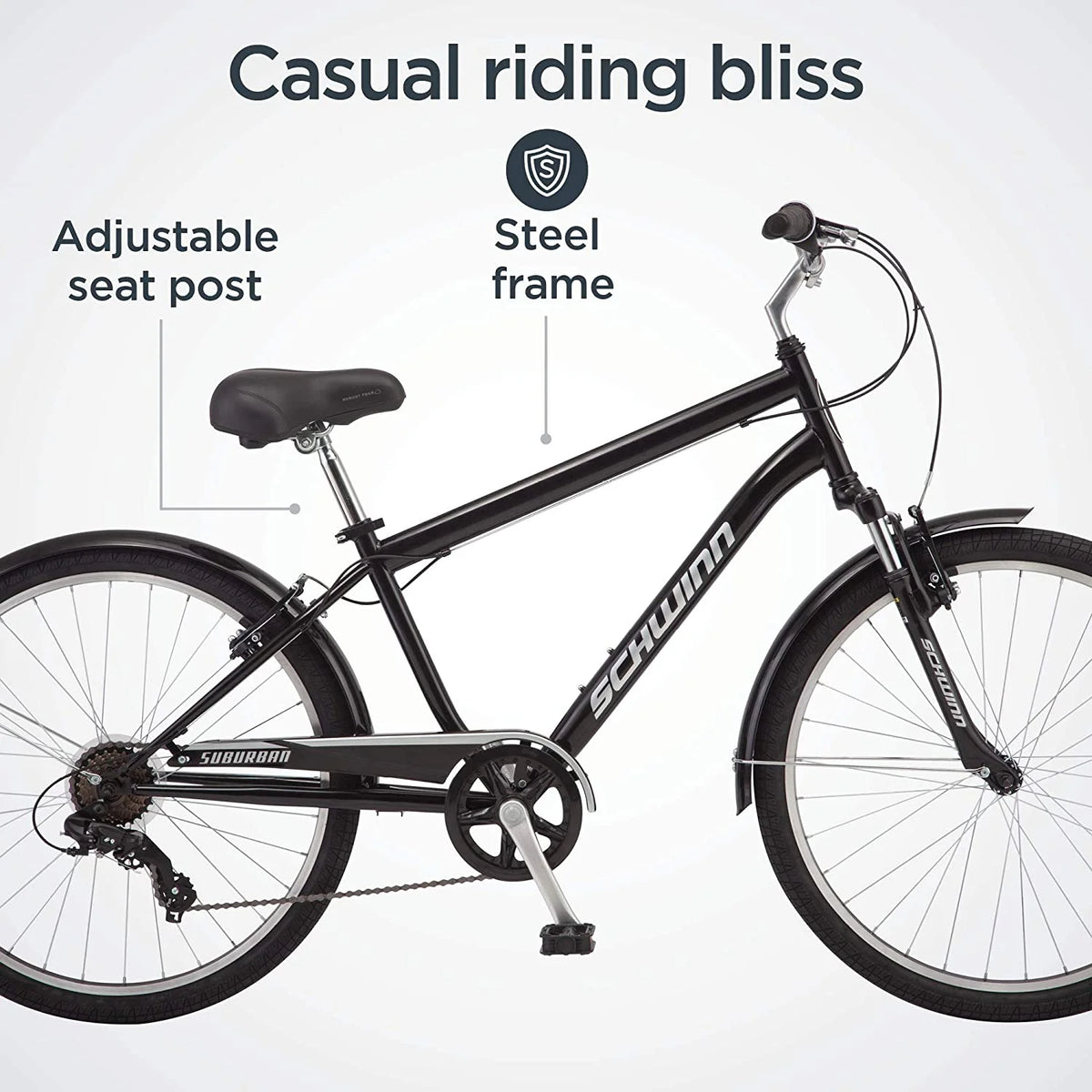 Black 26 in Comfort Bike H286057