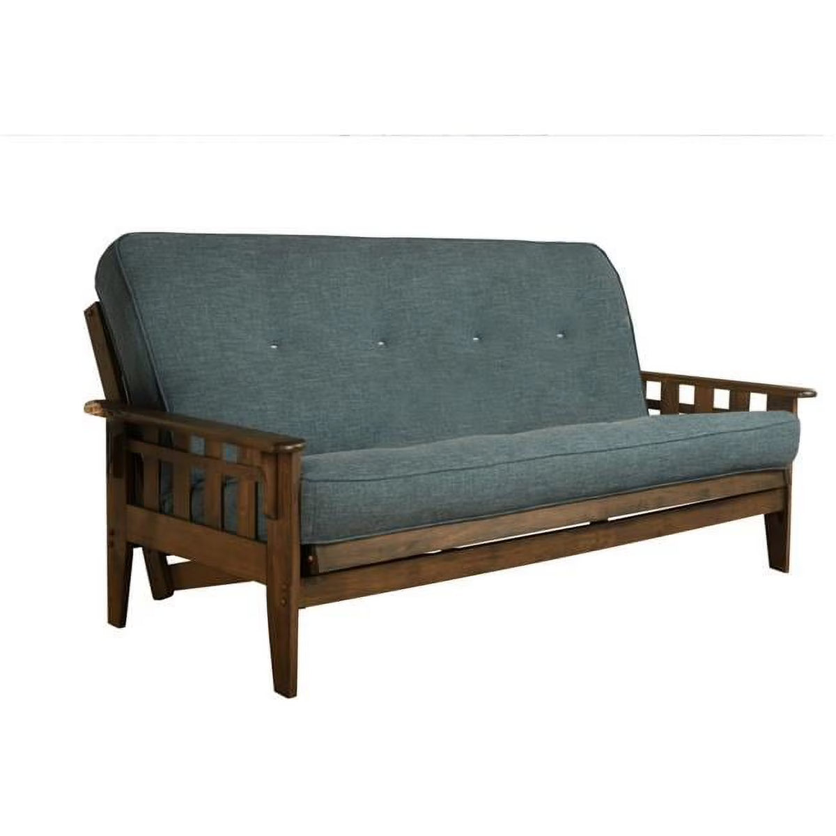 Full Size Futon Frame with Linen Mattress E818422