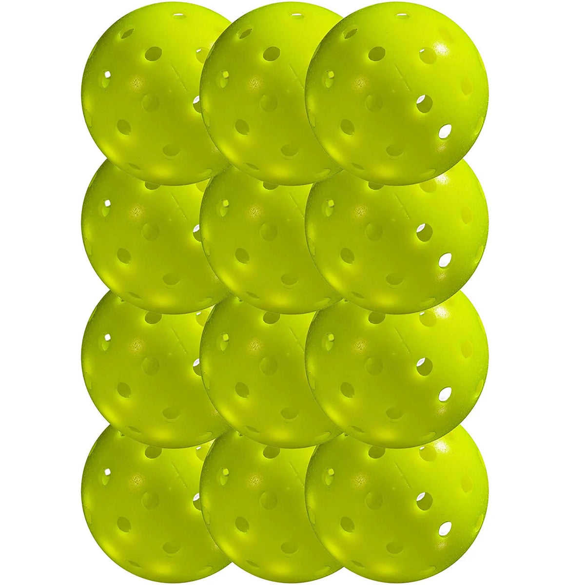 Yellow 12 Piece Pickleballs T490