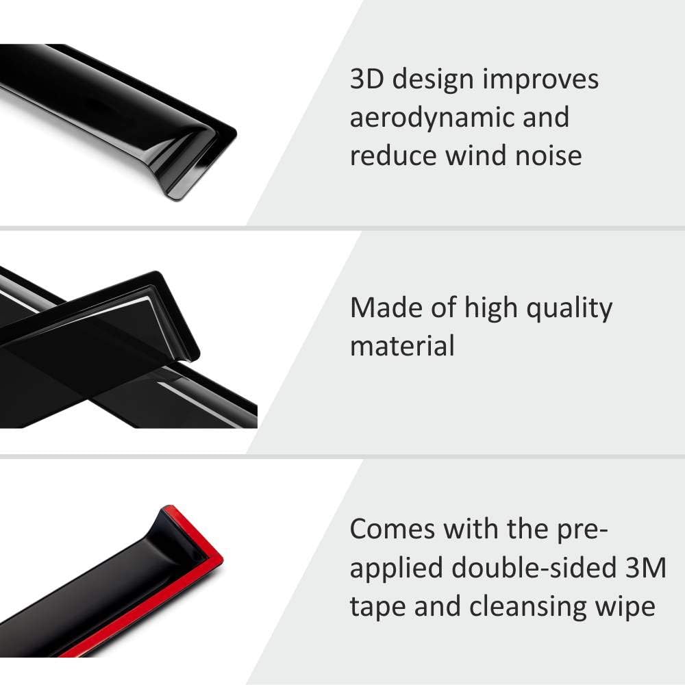 4 Pieces Rain Guards for Jeep Renegade C1913