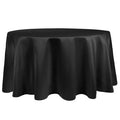 Black 120-Inch Round Tablecloth U34489