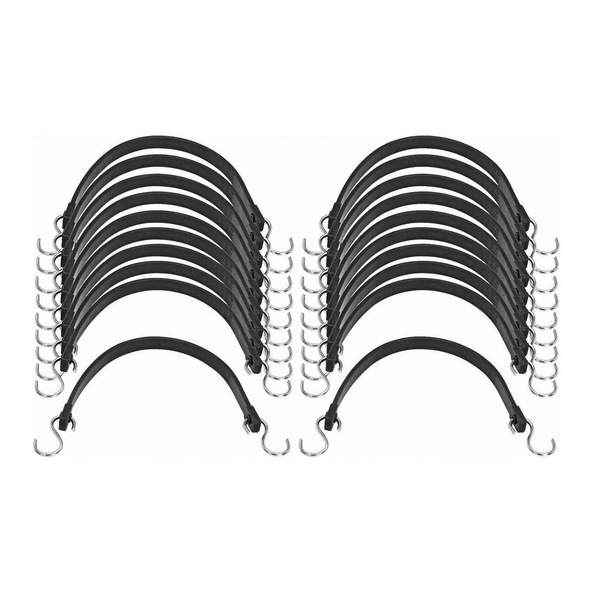 15 in. EPDM Tie Down Set, 20 Pack L985