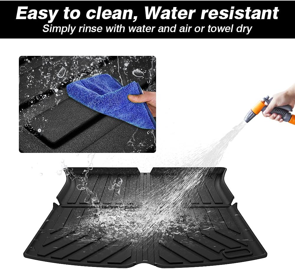 Custom Fit Car Cargo Mat for Tesla Model Y All Weather Cargo Liner Rear Trunk Liner Non-Slip TPO Y5490