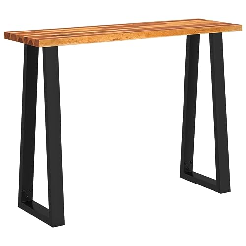 Solid Wood Acacia Console Table with Live Edge T21003