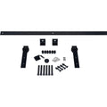 Barn Door Hardware Set with Track for Doors, Dark Gray S14460