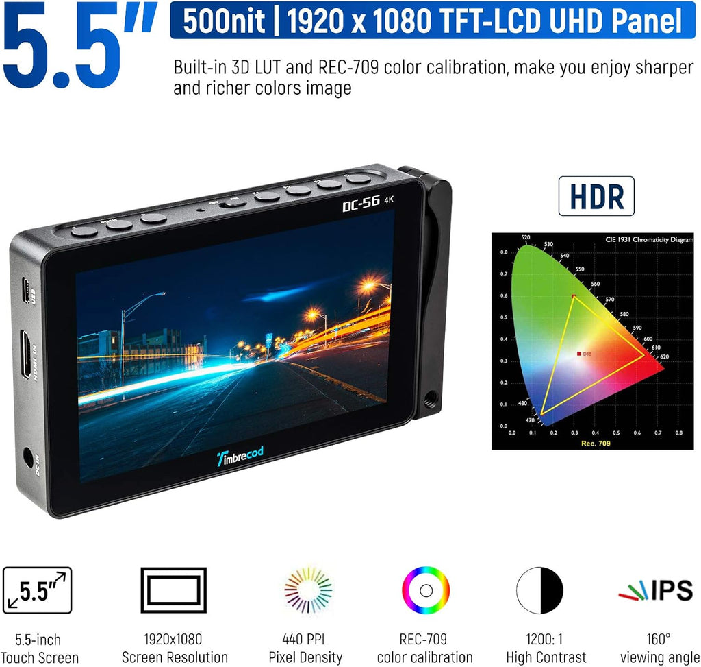 7" Touch Screen Camera Video Monitor L5421