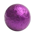 Purple Foiled Solid Milk Chocolate Balls - 2 LB Bulk Bag I58351