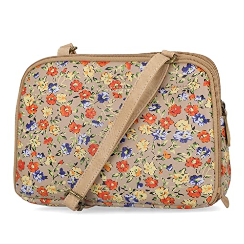 Triple Compartment Crossbody Bag A86130