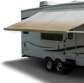 Tan Heat Sealed RV Awning Fabric Replacement 20 Foot N5509