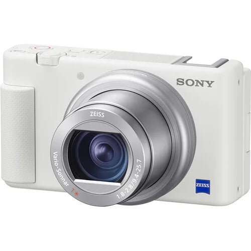 White Compact Digital 4K Camera Bundle H8542